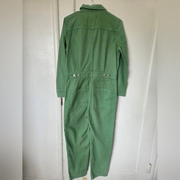 Madewell Garment Dyed Relaxed Coverall Green Women's Jumpsuit Small NWT - Picture 7 of 7